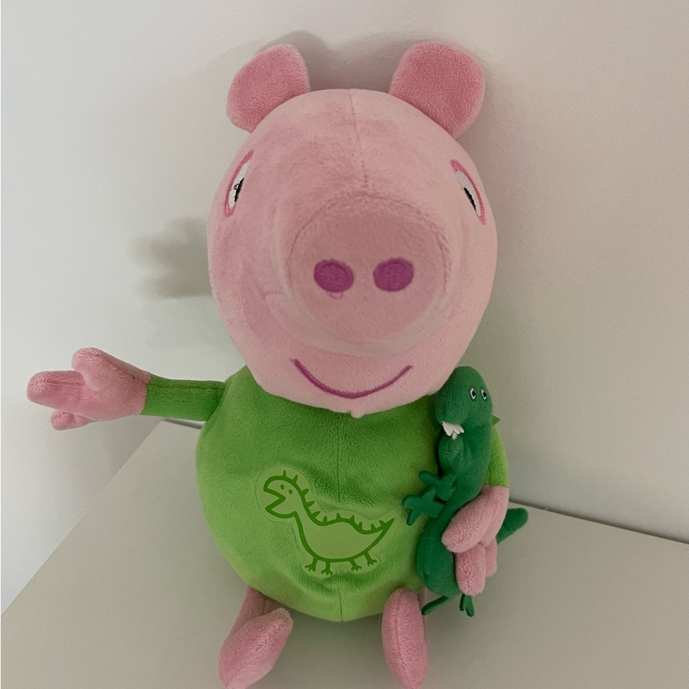 Peppa Pig Stuffed Animal - Pink and Green